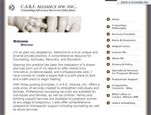 Tablet Screenshot of carealliancenw.com